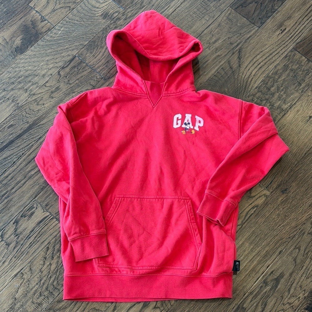 Disney x GAP Red Mickey Mouse Hoodie Teen 14-16